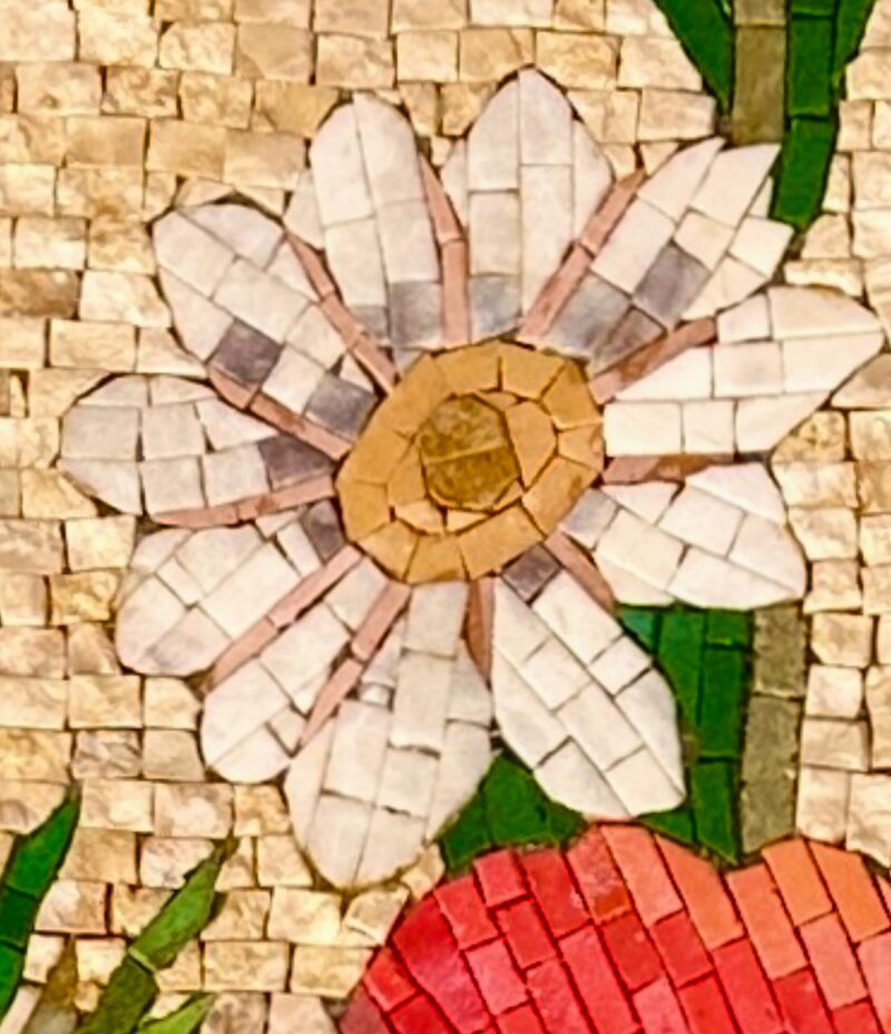 MAGNIFICENT MOSAIC ART - Poppy Flowers- Natural Stone Mural - Custom Size - Elegant Wall Decor - Vibrant Colors - Mosaic Tile Art - Marble - Image 6