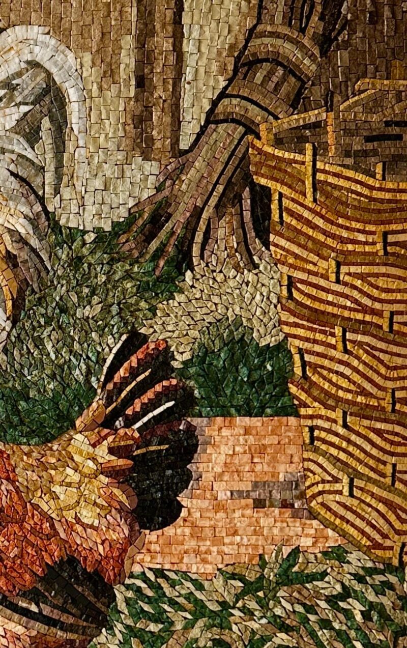 Chicks in a Basket - Handmade Wall Art - Natural Stone Mosaic - Home Decoration - Custom Size - Image 8