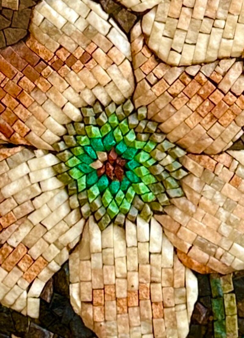 Minimalistic Flower - Handmade Wall Art - Natural Stone - Elegant Design - Home Decoration - Image 3