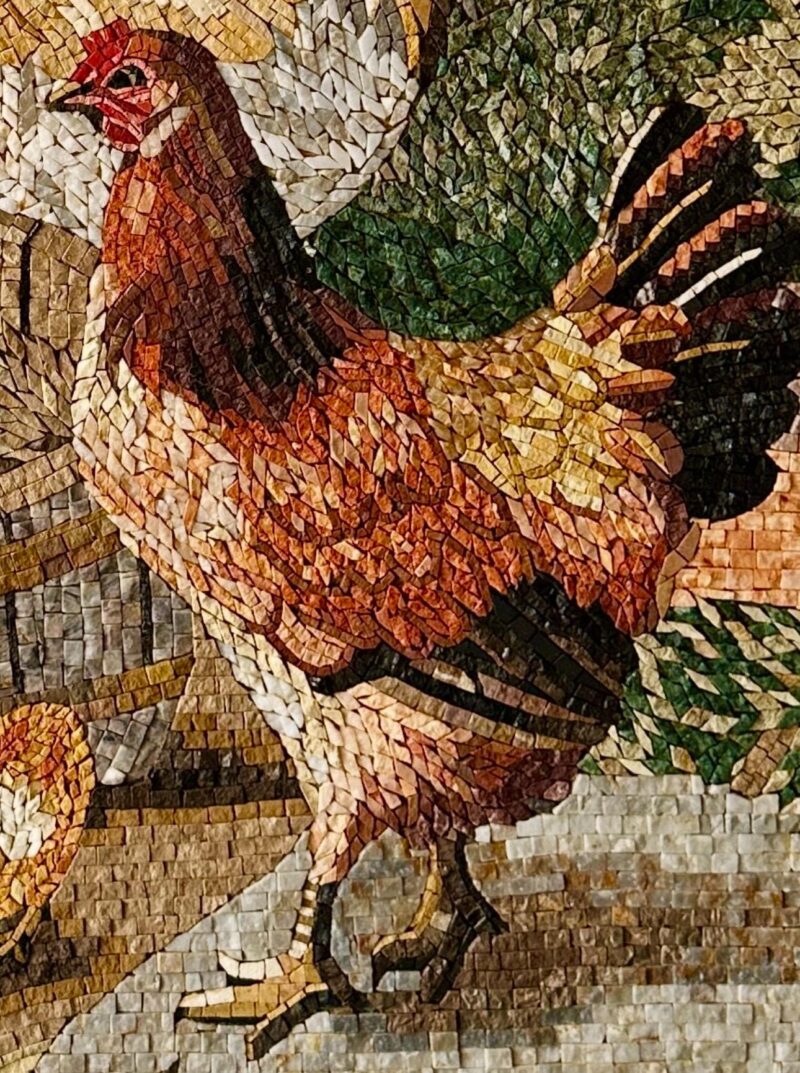 Chicks in a Basket - Handmade Wall Art - Natural Stone Mosaic - Home Decoration - Custom Size - Image 7