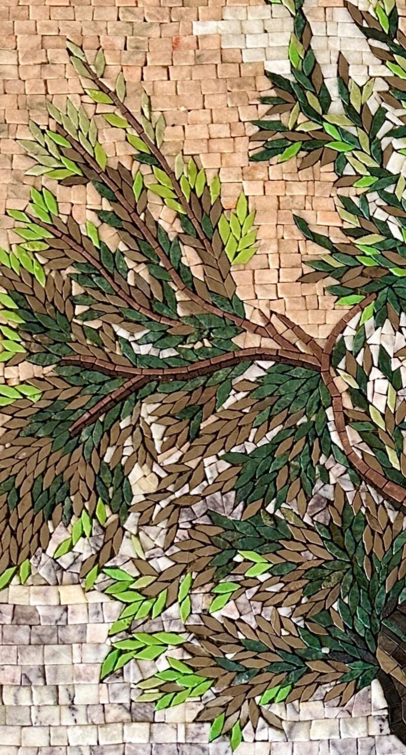 Olive Tree - Natural Stone Wall Art - Handmade Mosaic Tile Art - Custom Size - Artwork for Home Decor - Image 2