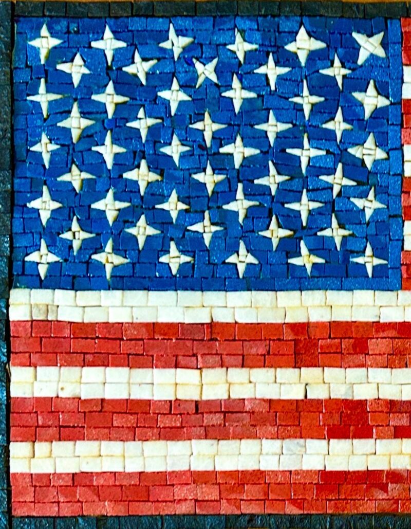 HANDMADE MOSAIC ART - American Flag - 4th of July - Mosaic Tiles - Home Decoration - Entryway & Hall Decor - Patio/Outdoor - Custom Sizes - Image 4