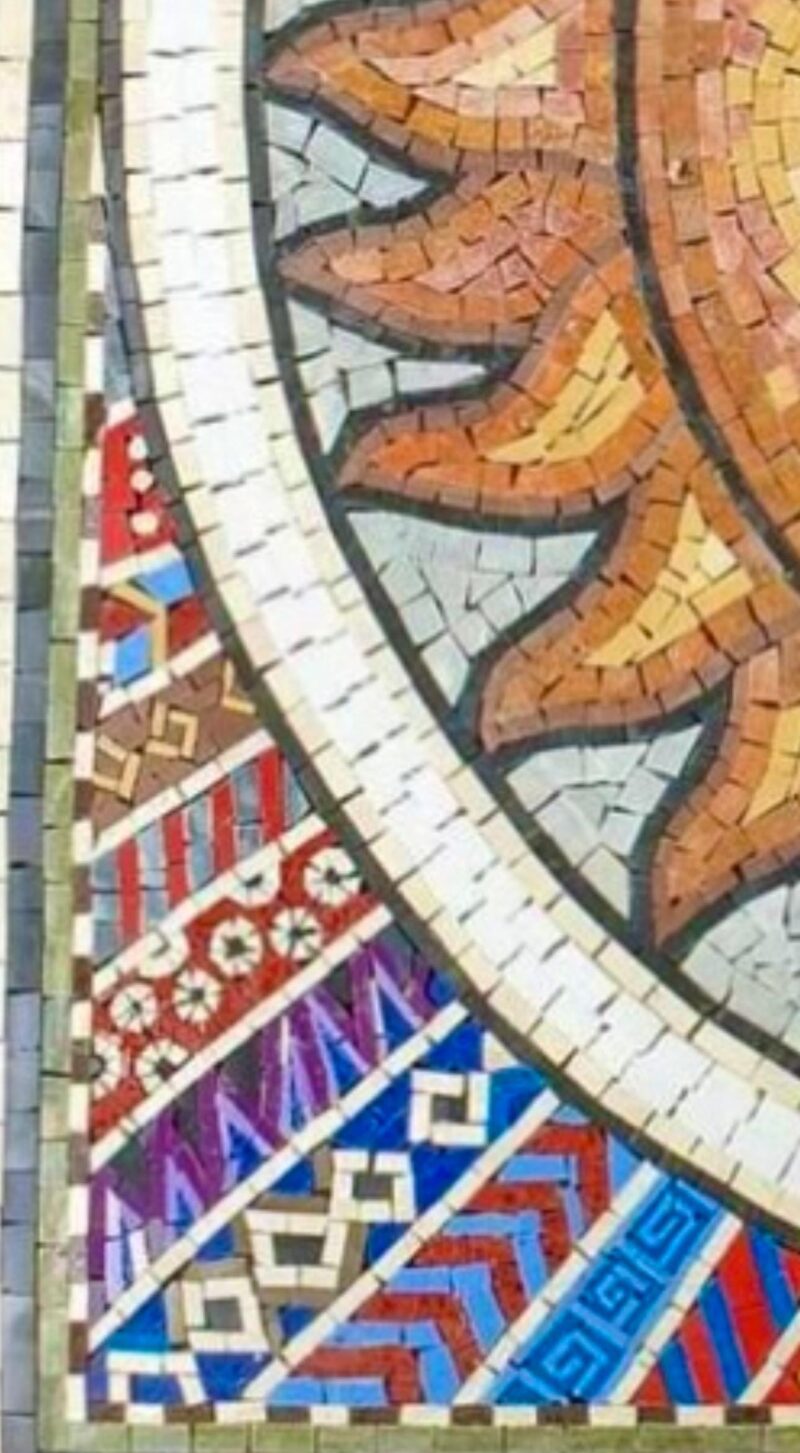 MOSAIC ART MEDALLION | Sun & Moon | Natural Stone | Mosaic Tiles | Home Decoration | Colorful Art | Adjustable Size | Stone Mosaic Accent - Image 4