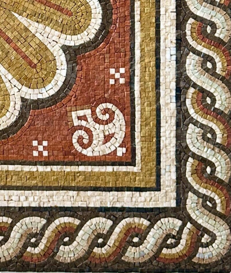 MOSAIC ARTWORK | Sun Medallion | Natural Stone | Mosaic Tiles | Home Decoration | Stone Mosaic Accent | Custom Size | Entry Hall Decoration - Image 4