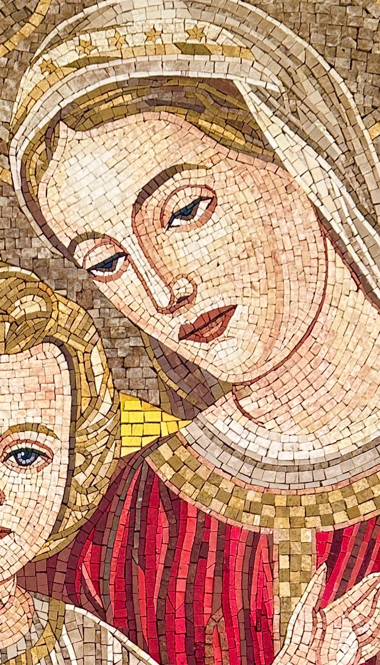 Religious Mosaic Art – Holy Family – Stone & Marble – Handcrafted Tile ...