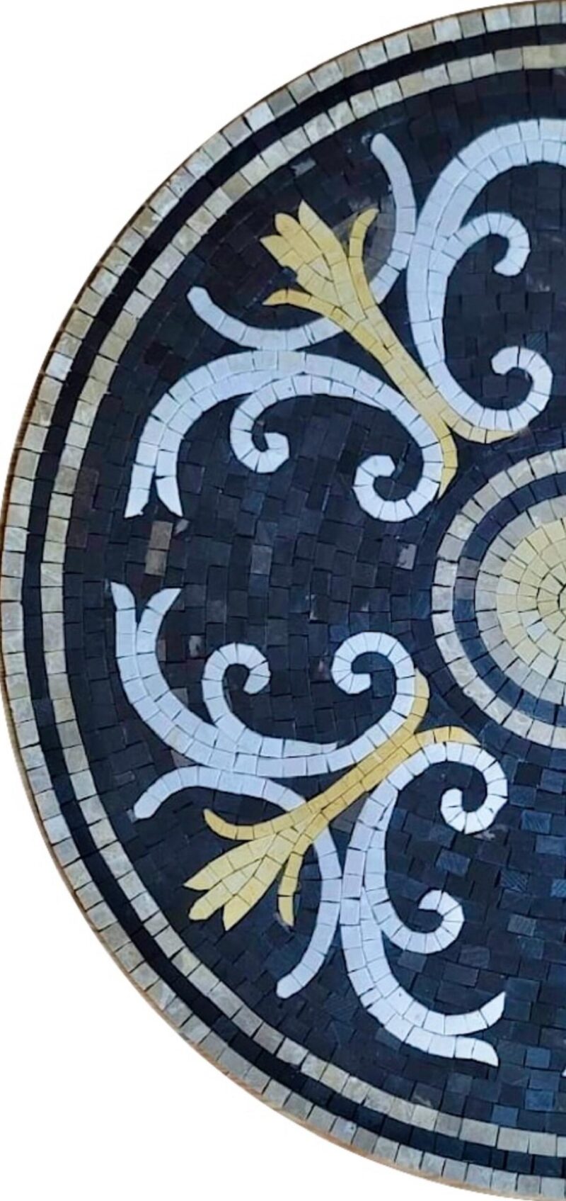 Handmade Mosaic Art - Flower Medallion - Floor Mosaic Tiles - Home Decoration - Mosaic Tile Art - Customization & Sizes Available - Image 3