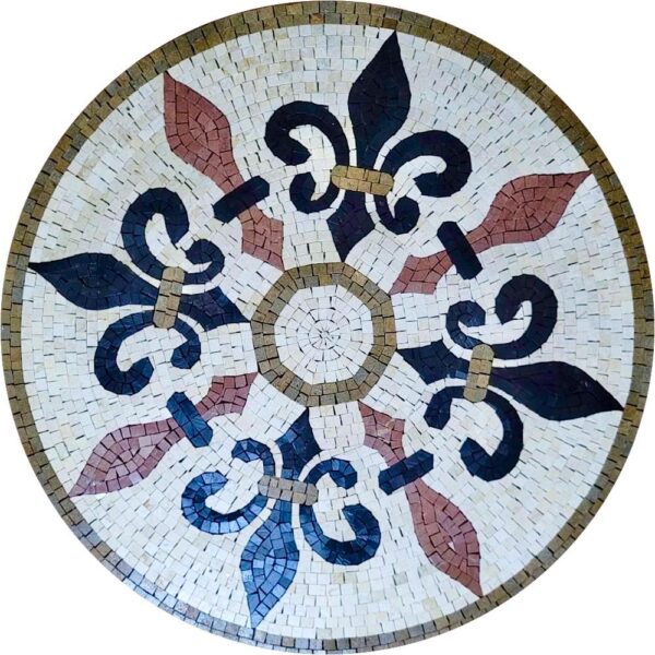 Artisanal Decor - Handmade Mosaic Art Medallion - Floor Mosaic Tiles - Home Decoration - Mosaic Tile Art - Customization & Sizes Available