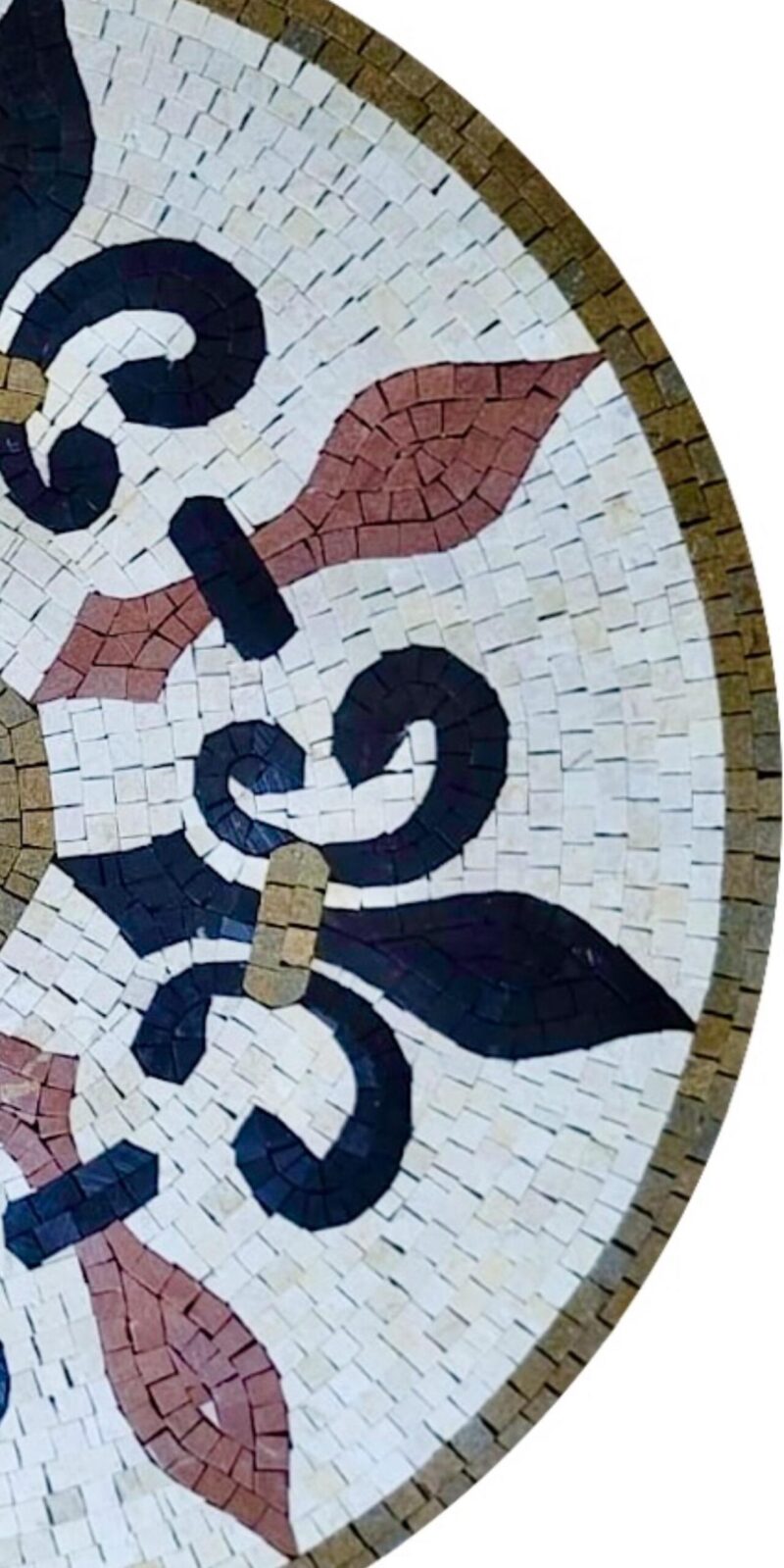 Artisanal Decor - Handmade Mosaic Art Medallion - Floor Mosaic Tiles - Home Decoration - Mosaic Tile Art - Customization & Sizes Available - Image 3