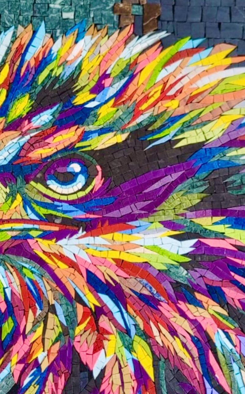 BALD EAGLE ART - Handmade Mosaic Art - Unique Design - Wall Decoration - Interior Home/Office Decor - Stone Art - Custom Sizes Available - Image 2