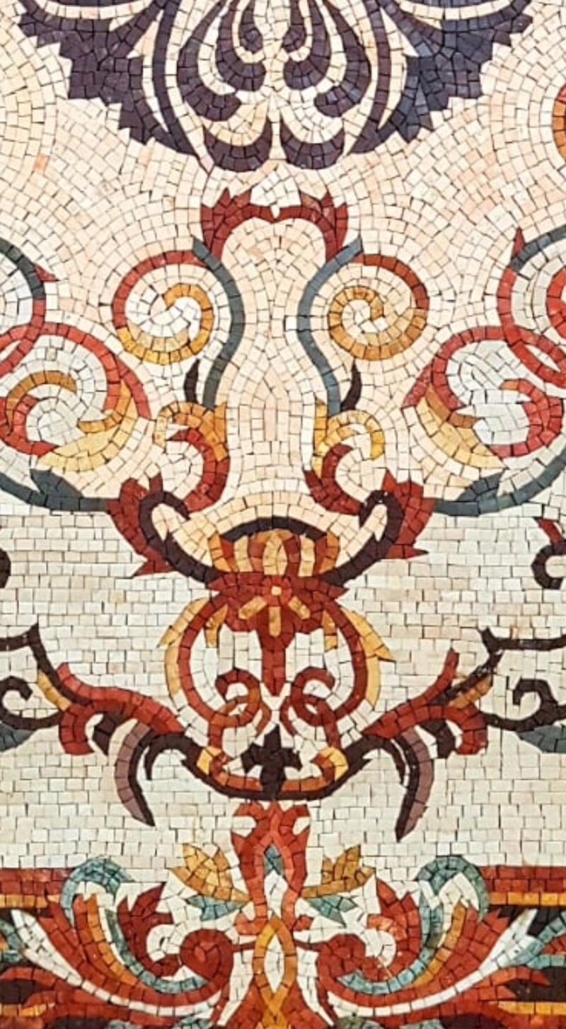 MEDALLION ARTWORK | Mosaic Rug | Natural Stone | Mosaic Tile | Home Decoration | Entrance decor | Custom Size | Entry Hall Art - Image 4