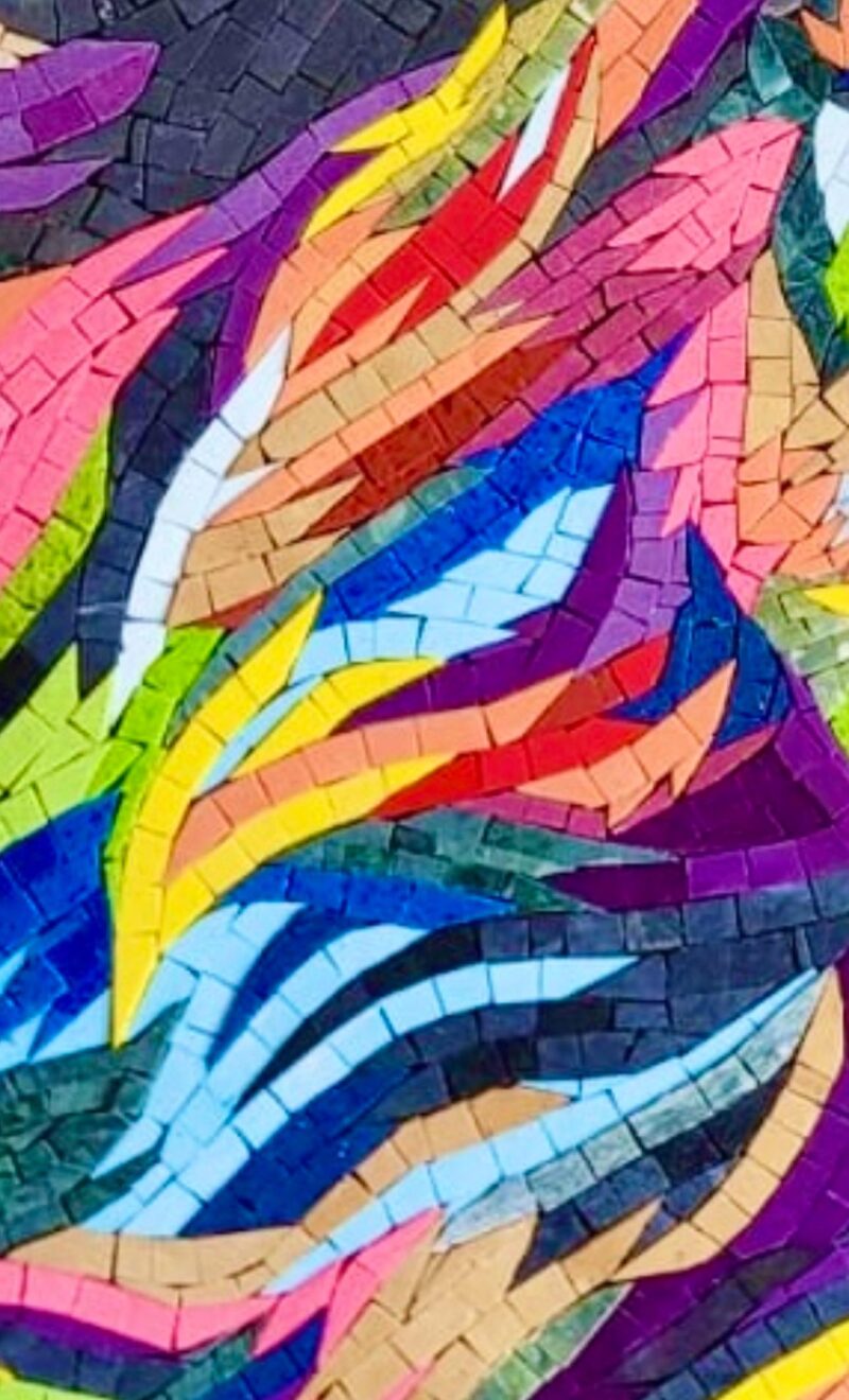 RADIANT LION ART - Handmade Mosaic Art - Unique Design - Wall Decoration - Interior Home/Office Decor - Stone Art - Custom Sizes Available - Image 2