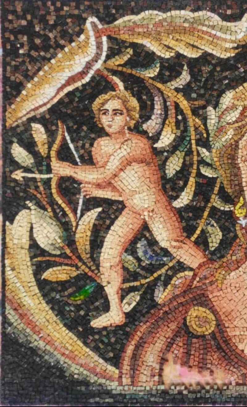 Ancient Roman Goddess Mosaic - Handmade from Stone & Marble - Classical Mythology - Mosaic Wall Art - Interior/Exterior Decor - Custom Sizes - Image 2