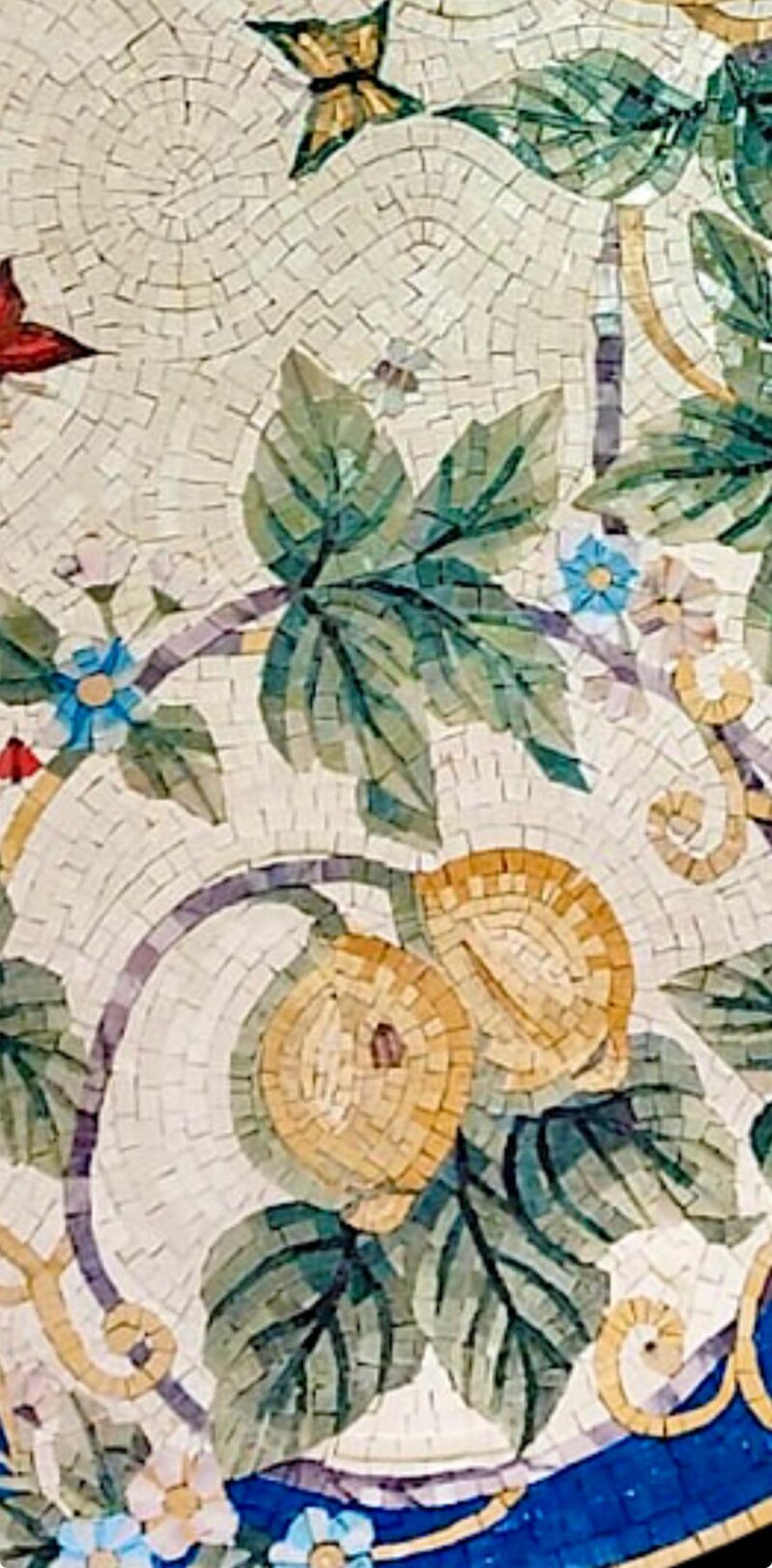 ROUND FRUIT MOSAIC - Handmade Medallion Art - Floor Mosaic Tiles - Luxury Kitchen Home Decoration - Mosaic Tile Art - Custom Sizes Available - Image 5
