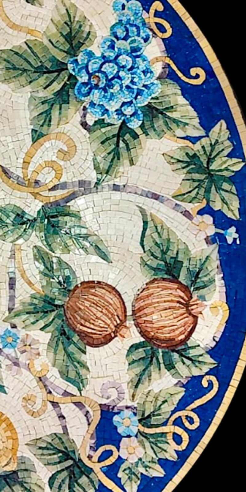 ROUND FRUIT MOSAIC - Handmade Medallion Art - Floor Mosaic Tiles - Luxury Kitchen Home Decoration - Mosaic Tile Art - Custom Sizes Available - Image 9