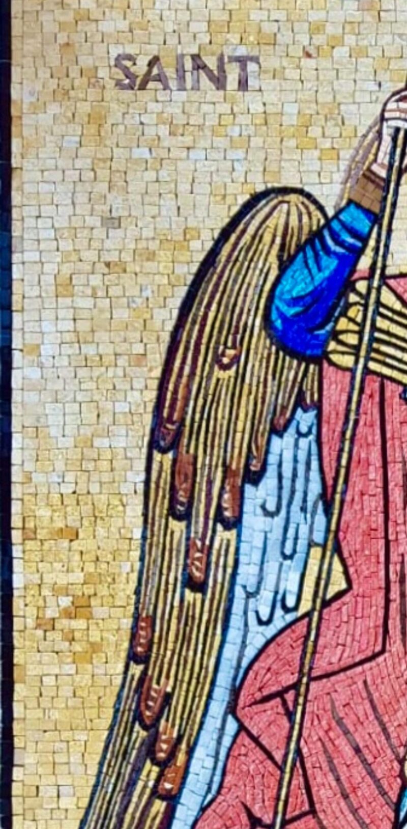 Handmade Saint Michael the Archangel Mosaic – Religious Stone Wall Art ...